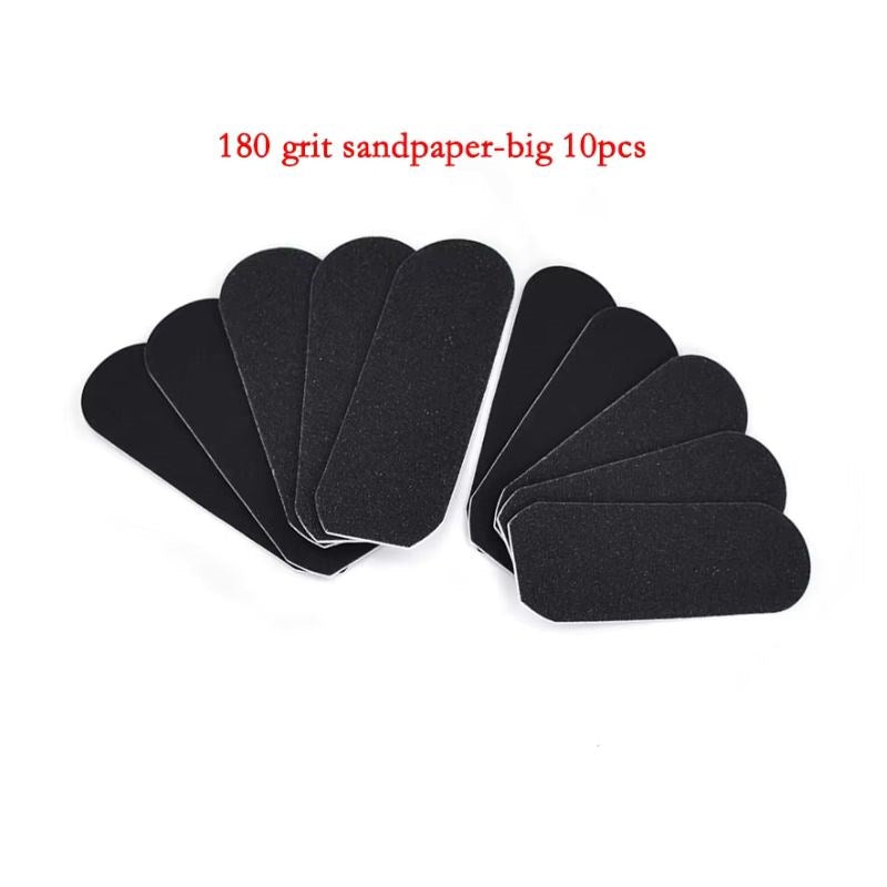 10PCS X Disposable Replacement Emery Pads for BSS Pedicure Paddle Fine Grid