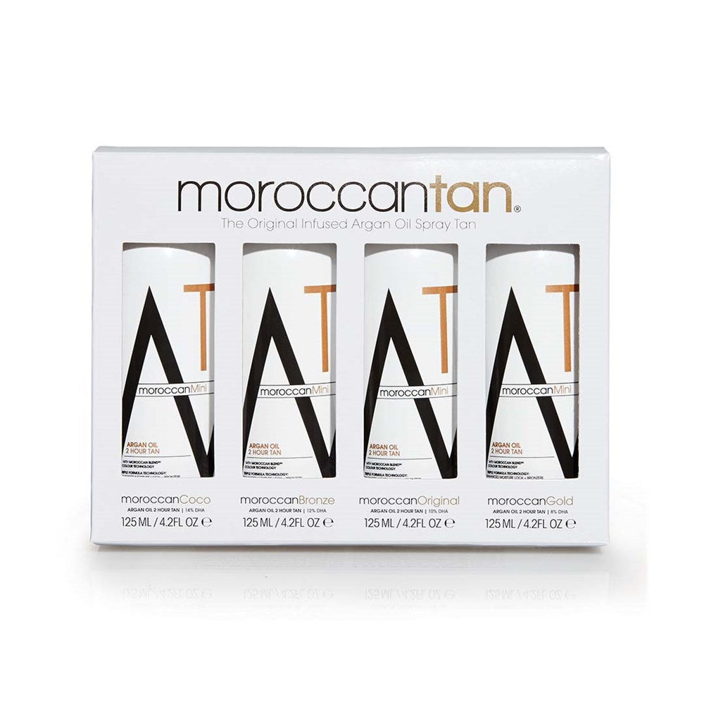 MoroccanTan Original Collection Sample Pack 125mls 8%, 10%, 12%, 14%