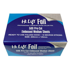 Hi Lift Foil 500 Pre Cut Folded Sheets Medium 18 Micron Silver