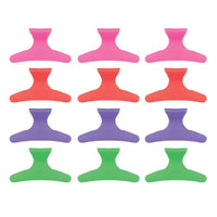 BSS Butterfly Clip Color 12Pk