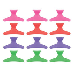 BSS Butterfly Clip Color 12Pk