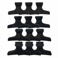 BSS Butterfly Clips Black 12Pc