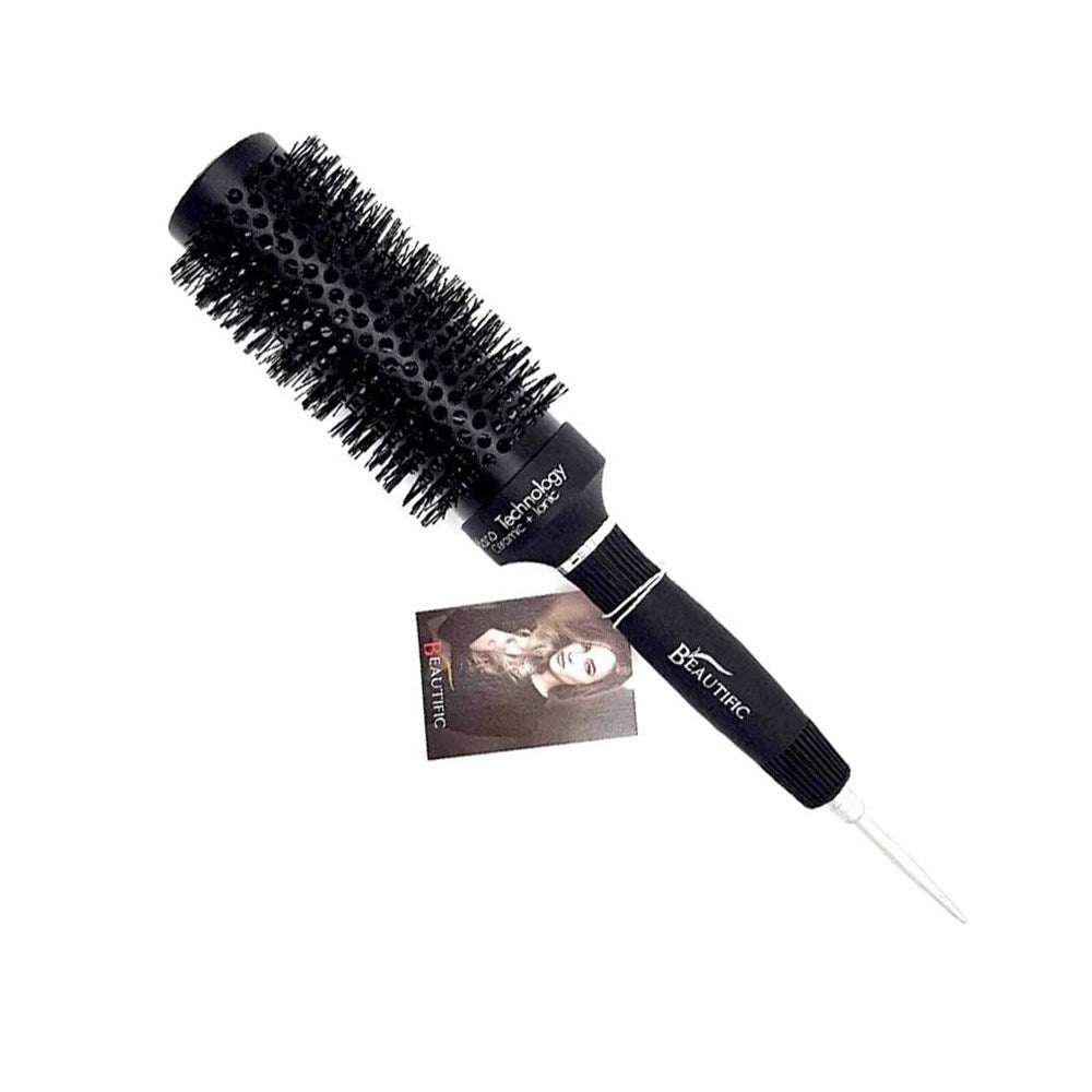 Beautific Hot Tube Hair Brush 45mm Long Black