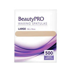 BeautyPRO Wooden Spatulas 500pc - Large