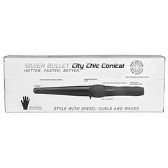 Silver Bullet City Chic Large Ceramic Conical Curling Iron