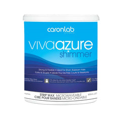 Caronlab Viva Azure Shimmer Strip Wax 800Ml Microwave To Pot