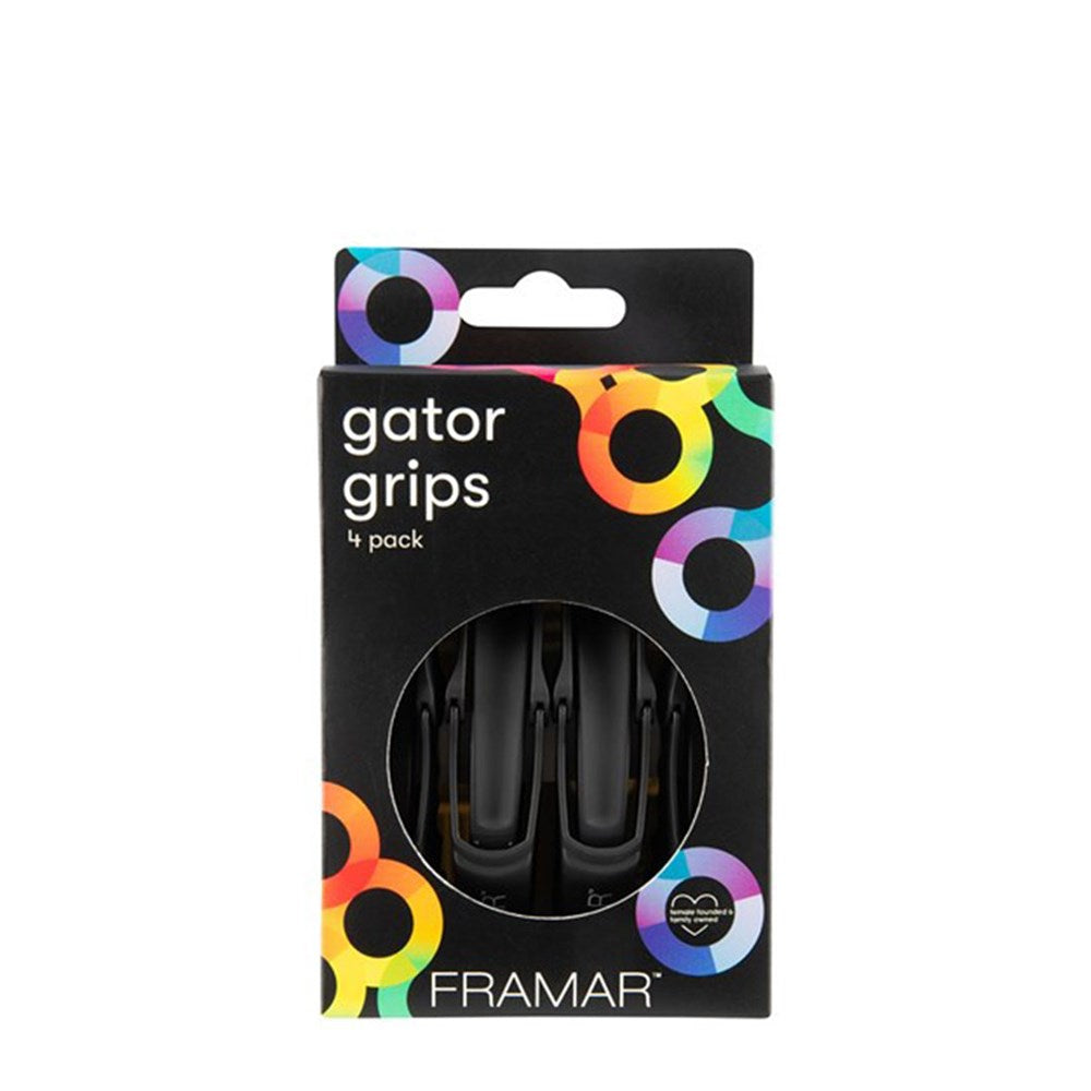 Framar Gator Grip Clips 4pk Black
