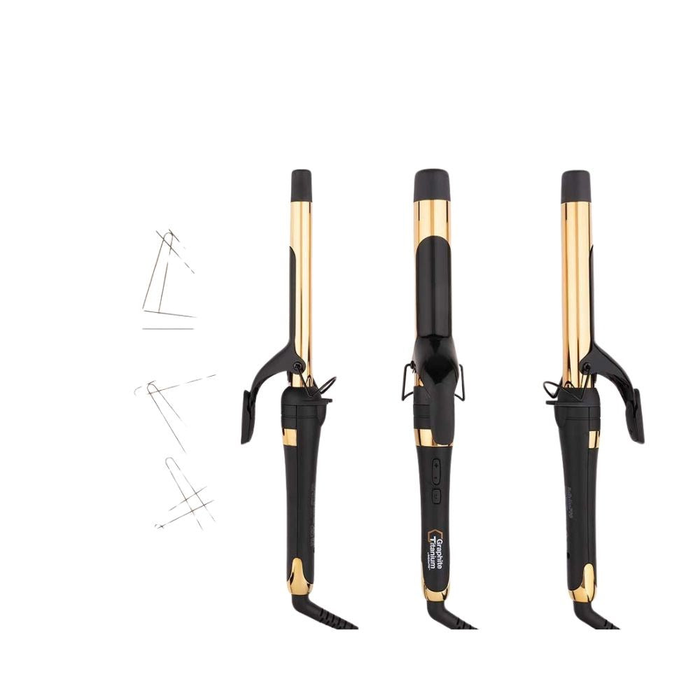 Graphite Titanium by BaByliss PRO Ionic Curling Iron 19mm