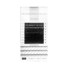 Professional Eyelash Standard Black Mix Tray D Curl