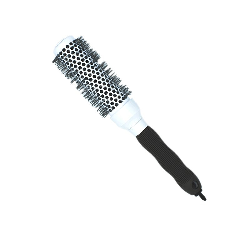 SalonOra Medium White Ceramic Nylon Round Brush 32mm