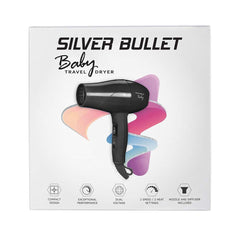 Silver Bullet Baby Travel Hair Dryer Black