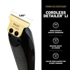 Wahl 5 Star Black Magic Clip & Black Detailer Li Combo