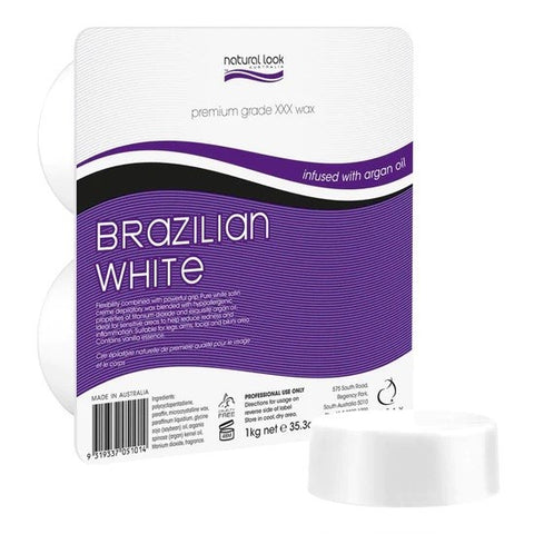 Natural Look Brazilian White Hot Premium Wax 1Kg