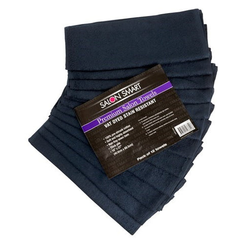 Salon Smart 12Pk Black Towels