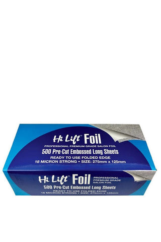 Hi Lift Foil 500 Pre Cut Folded Sheets - Long - 18 Micron Silver