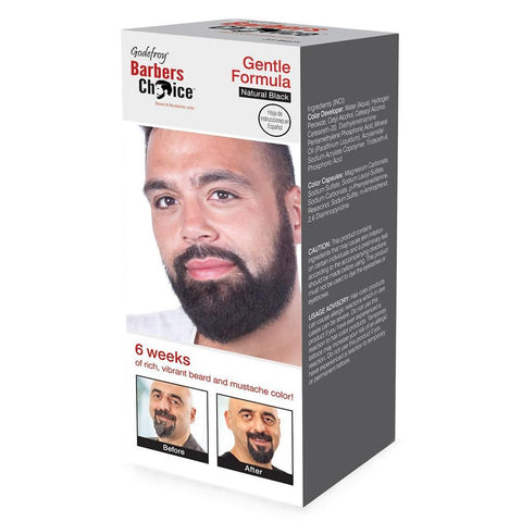 Godefroy Natural Black Beard And Moustache Colour