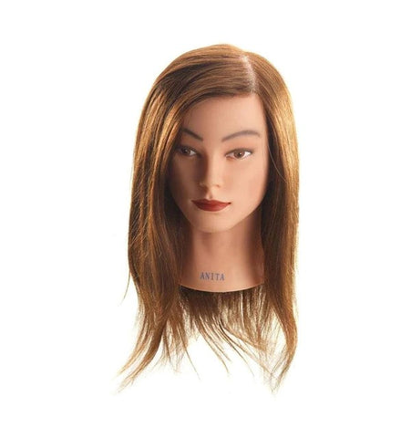 Hi Lift Mannequin Head Anita- Long Brown (40-45 Cm)